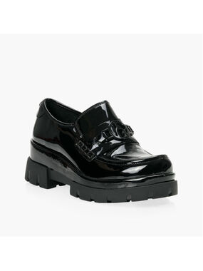 Wishbone Frankie loafer chunky tread sole patent leather 90's y2k sz 6